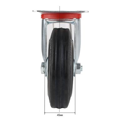 3 " 4 " 5 " 6 " 8 pulgadas de caucho ruedas de rodadura, acero núcleo rodadura rodadura rodadura OEM ODM