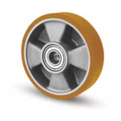5 pulgadas 6 pulgadas 8 pulgadas de trabajo pesado ruedas de ruedas giratorias de estilo europeo núcleo de aluminio rueda de ruedas PU