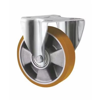 5 pulgadas 6 pulgadas 8 pulgadas de trabajo pesado ruedas de ruedas giratorias de estilo europeo núcleo de aluminio rueda de ruedas PU