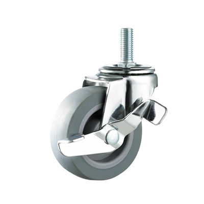 TPR Muebles de ruedas de 50 mm 75 mm de caucho termoplástico de trabajo ligero ruedas de ruedas