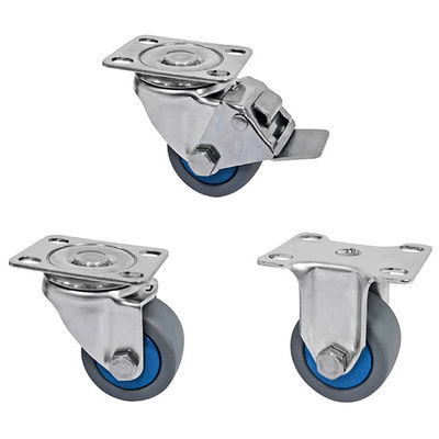 Dajin PA ruedas de ruedas de acero inoxidable 50 mm Capacidad de carga alta 150 kg