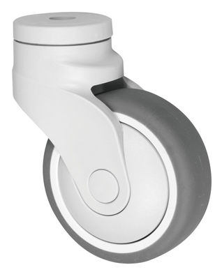 Casters de caucho TPR de termoplástico elástico, casters de plástico para dispositivos médicos