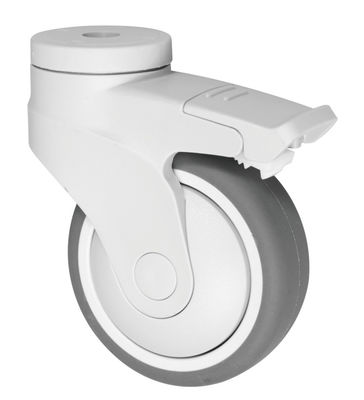 Casters de caucho TPR de termoplástico elástico, casters de plástico para dispositivos médicos