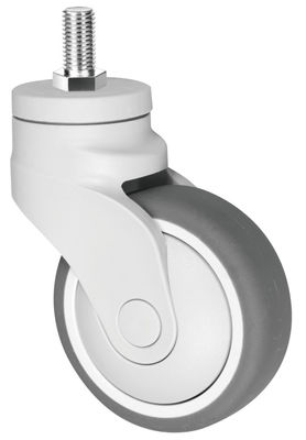 Casters de caucho TPR de termoplástico elástico, casters de plástico para dispositivos médicos