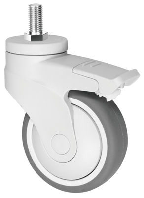 Casters de caucho TPR de termoplástico elástico, casters de plástico para dispositivos médicos