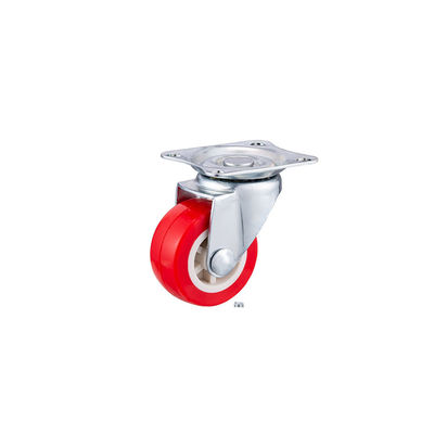 Ruedas de ruedas rojas 25mm -75mm silla de oficina universal ruedas de ruedas