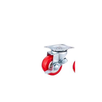Ruedas de ruedas rojas 25mm -75mm silla de oficina universal ruedas de ruedas