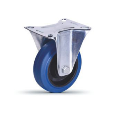 Ruedas giratorias de 75 mm y 100 mm, industriales, de TPR de alta elasticidad