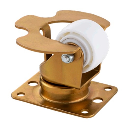 Ruedas giratorias de nailon de alta resistencia industrial de 58 mm y 35 mm para carros de equipaje de aeropuerto
